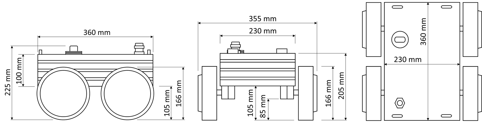 Technical Spec Sketches for the Compact Robotic Platform UGV